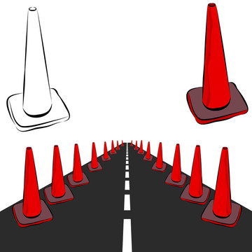 道路施工錐