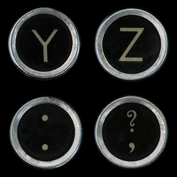 舊打字機Y Z鍵