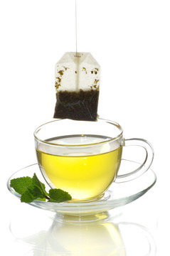 在一杯茶