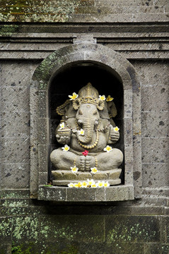 在巴厘印度尼西亞的印度教神Ganesh