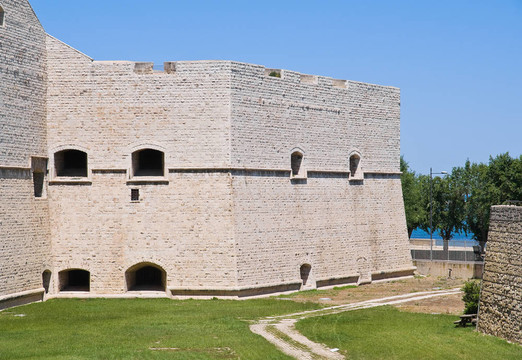 諾爾曼-施瓦本的城堡。Barletta。Apulia。