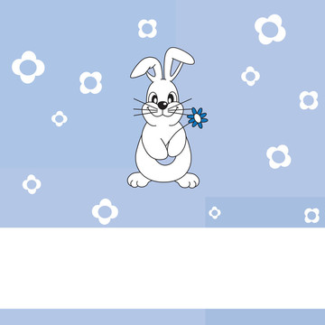 賀卡。兔