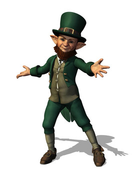 友好的Leprechaun Welomes You