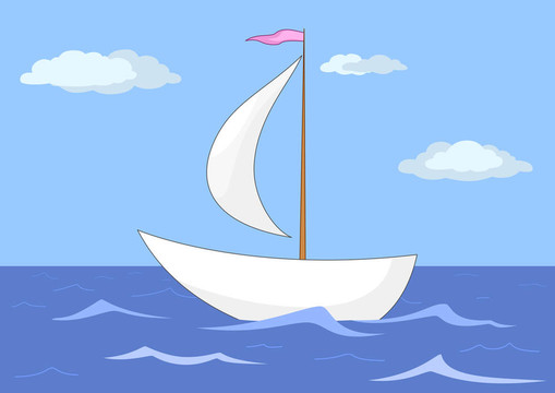 船在海上漂浮