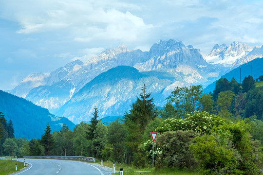 高山路夏季景觀