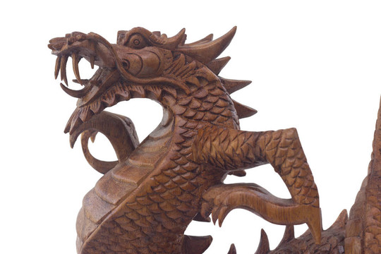 木龍；春節(jié)標志；白色分離