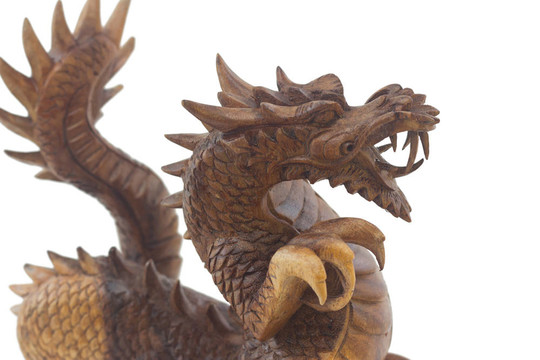 木龍；春節(jié)標志；白色分離