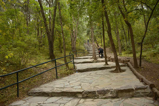 攀登北京香山旅途