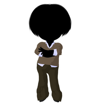 小企業(yè)女孩插畫
