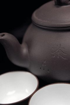 中國(guó)茉莉茶壺和茶杯
