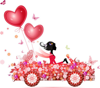 雌花的汽車與空氣的情人