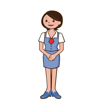 指導(dǎo)女性插圖