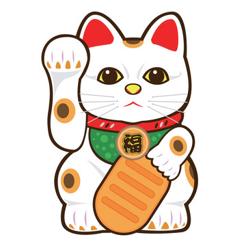 歡迎貓的插圖