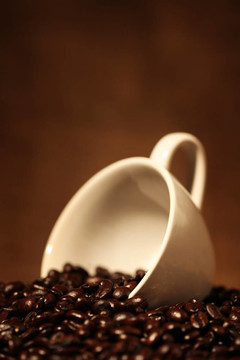 咖啡杯咖啡烘焙咖啡豆