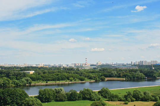 莫斯科河與城市全景