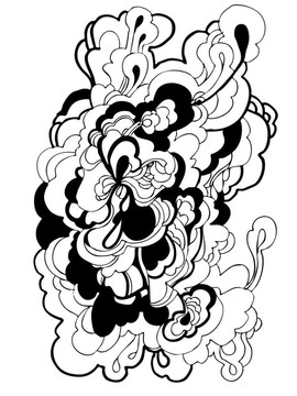 黑白抽象圖形設(shè)計(jì)