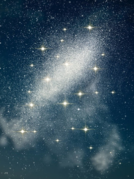 一群黃色的星星