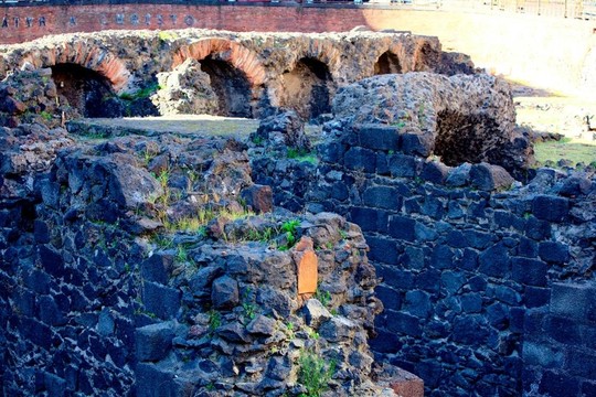 羅馬廢墟廣場(chǎng)stesicoro；Catania