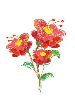 花手繪