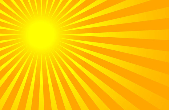 炎熱的夏天的太陽