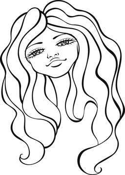 時尚女孩插畫