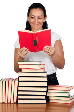 圖書館里的魅力女人