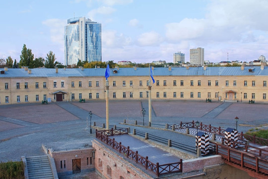 城堡在基輔（Kyiv）；烏克蘭。kievo - pecherskaya要塞。