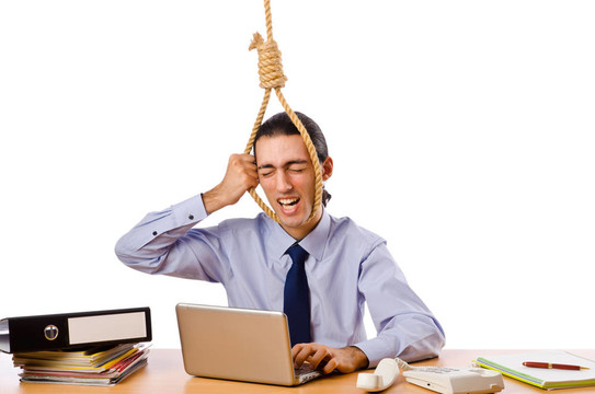 商人與自殺的想法