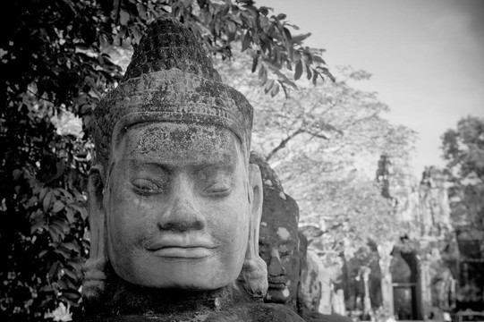 大門(mén)守護(hù)者；吳哥城；柬埔寨
