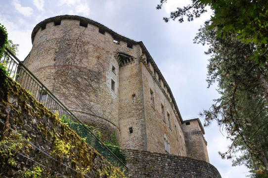 compiano城堡。Emilia Romagna。意大利.
