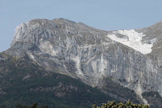 大理石采石場(chǎng)——濱海阿爾卑斯山脈；Carrara；托斯卡納；意大利