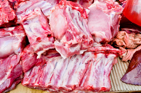 市場豬肉