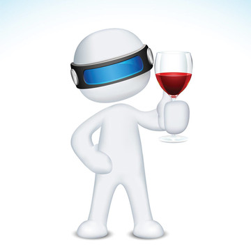 3D與Wine Glass的人