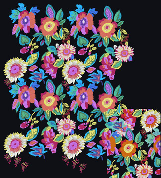 花型 設(shè)計(jì) 畫(huà)稿 花稿