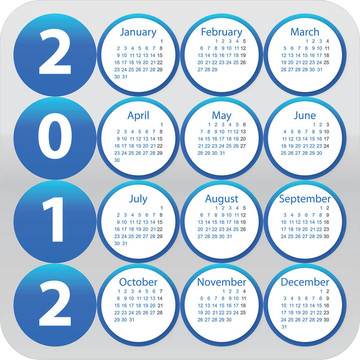 2012日歷