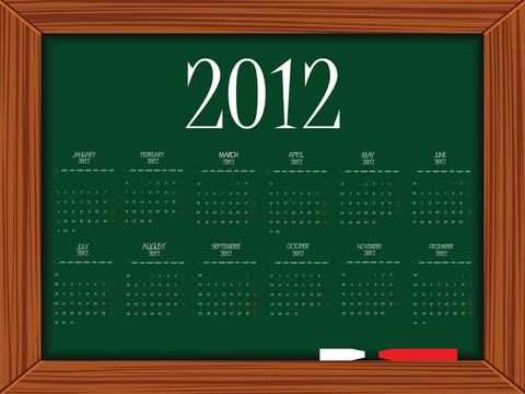 2012日歷在船上