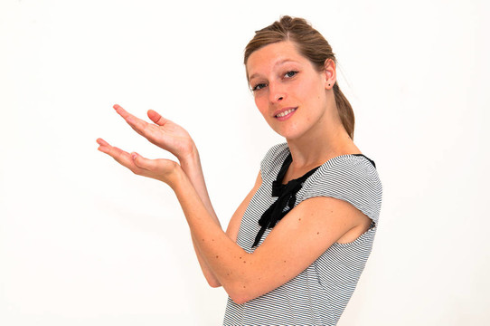 微笑的美麗幸福的女人