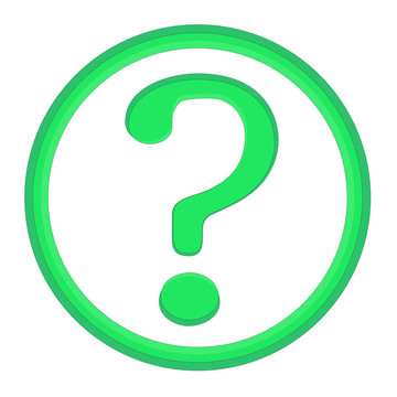問(wèn)號(hào)的綠色