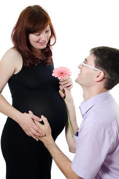 白孕夫婦幸福美滿