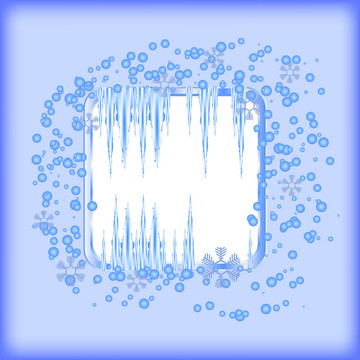 冬季背景與您的文字的地方。插畫(huà)