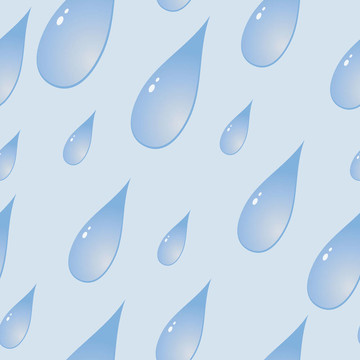 背景與程式化藍(lán)色雨滴；無縫