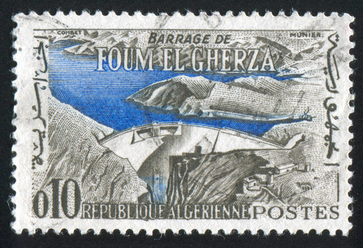大壩在Foum el Gherza
