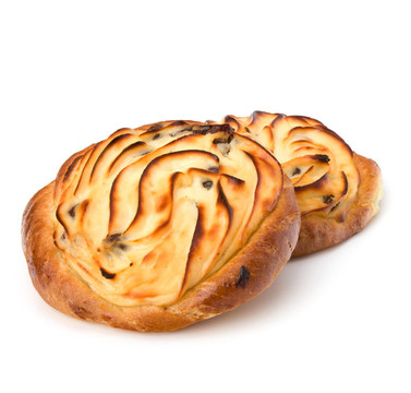 美味的甜奶油面包