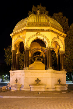 德國噴泉Sultanahmet廣場；伊斯坦布爾