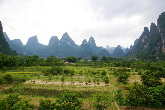 在中國美麗的山水
