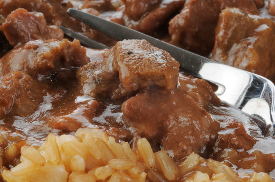Brown rice和牛肉