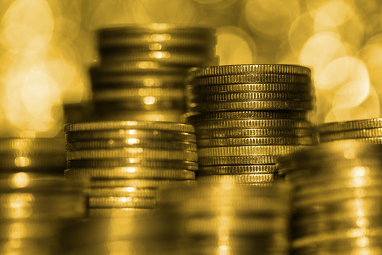 金幣。淺埋深。