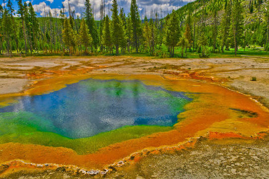 美麗的Green Geyser