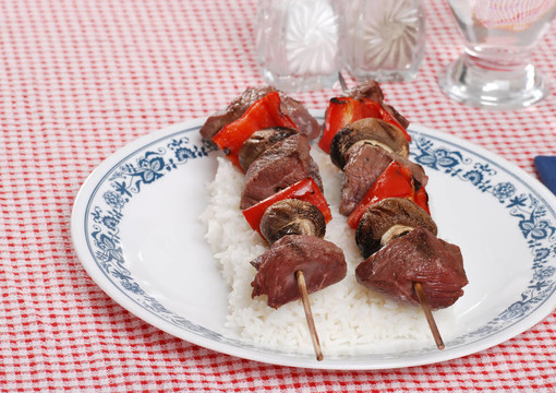兩個(gè)羊肉串