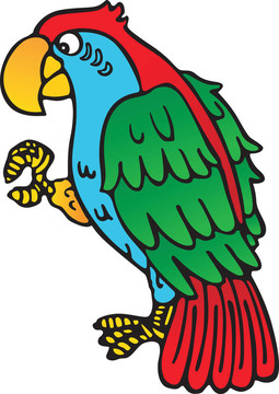 Parrot黃色的喙